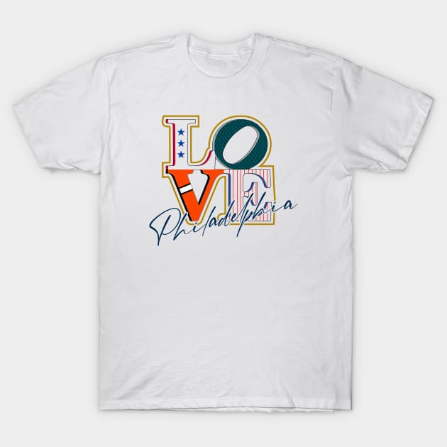 Love Philly T-Shirt by Mercado Graphic Design